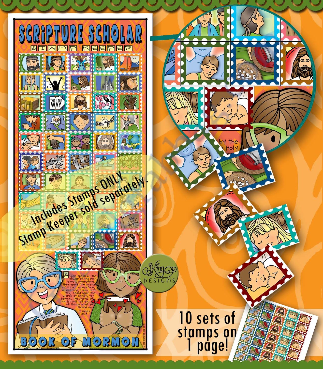 Scripture Scholar December Stamps (Book of Mormon)