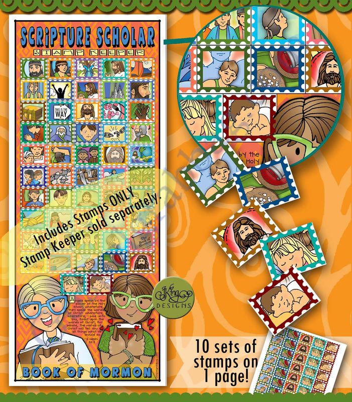 Scripture Scholar December Stamps (Book of Mormon)