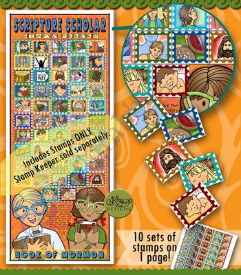 Scripture Scholar December Stamps (Book of Mormon)