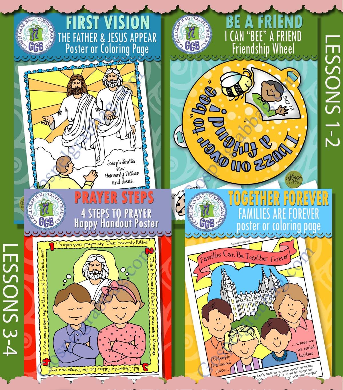 CFM Doctrine &amp; Covenants January 2025 Ages 1-5 BUNDLE - Lesson Lifesaver Activities
