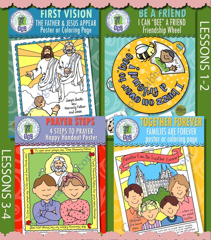 CFM Doctrine &amp; Covenants January 2025 Ages 1-5 BUNDLE - Lesson Lifesaver Activities