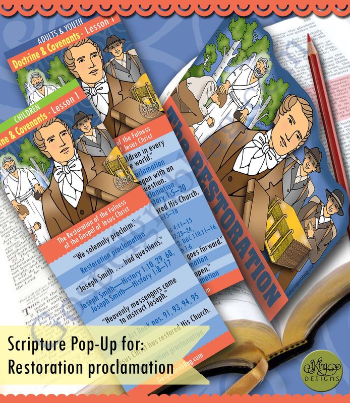 Scripture Pop-Up &amp; Bookmark: CFM D&amp;C - Lesson 1