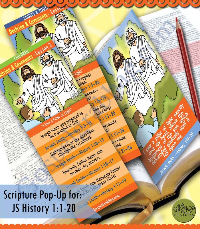 Scripture Pop-Up &amp; Bookmark: CFM D&amp;C - Lesson 3