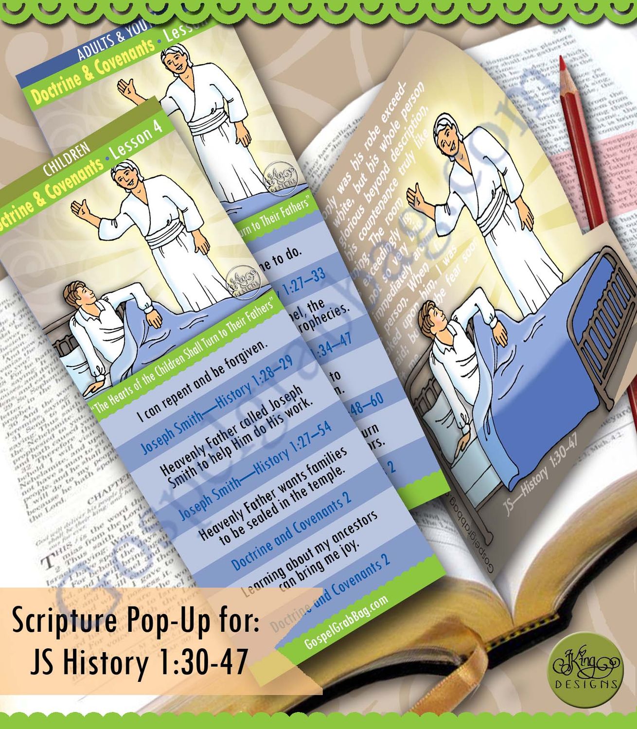 Scripture Pop-Up &amp; Bookmark: CFM D&amp;C - Lesson 4