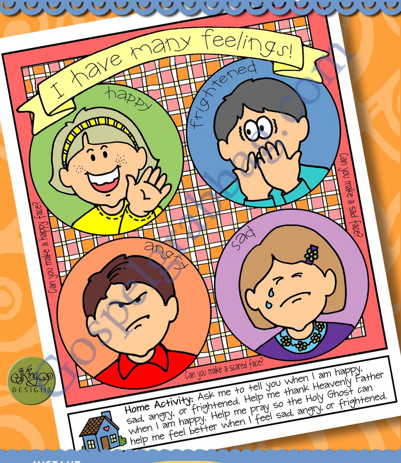 I have many feelings! poster or coloring page