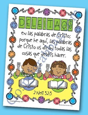 Scripture Poster: 2 Nephi 32:3 (Spanish)
