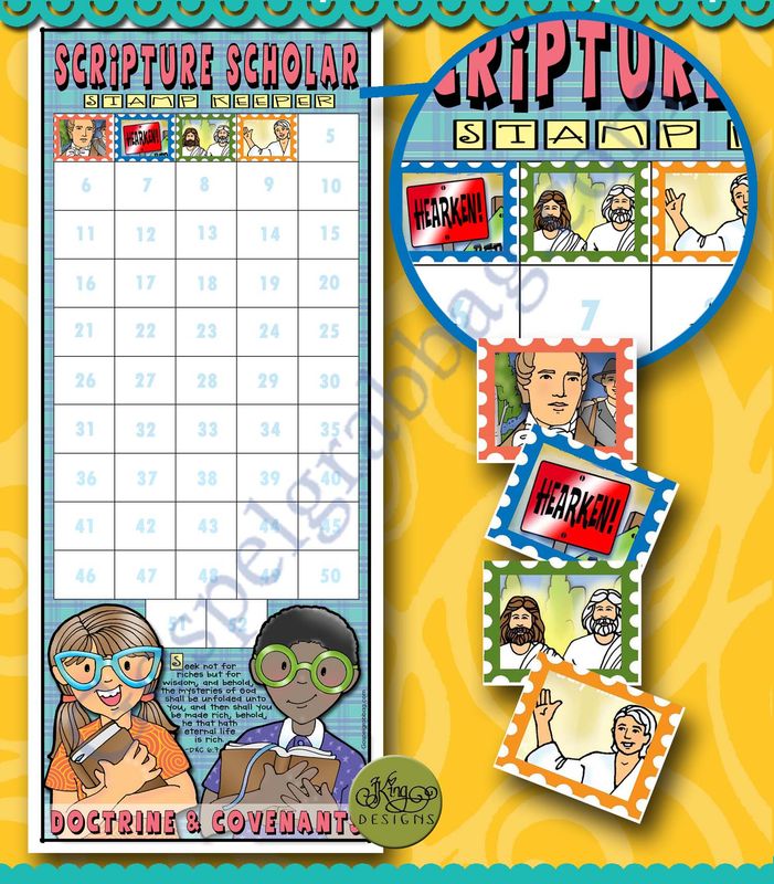 Scripture Scholar Stamp Keeper and January Stamps (Starter Pack) Doctrine &amp; Covenants