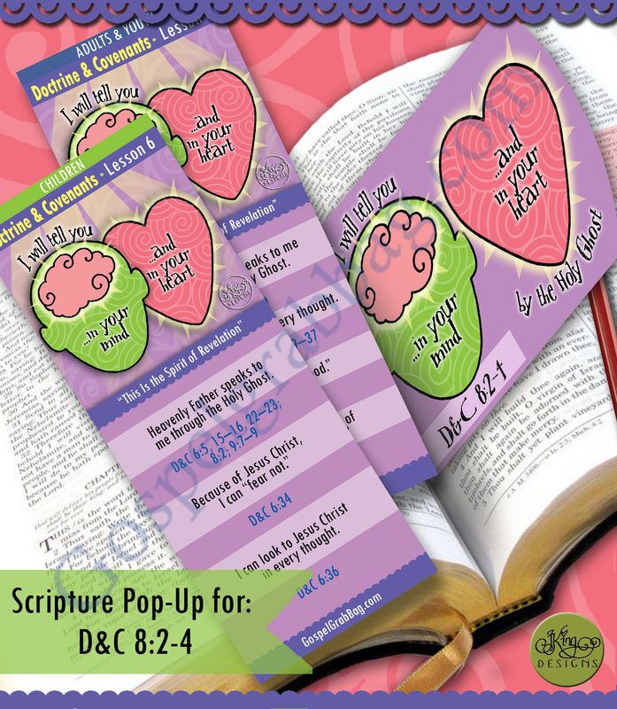 Scripture Pop-Up &amp; Bookmark: CFM D&amp;C - Lesson 6 &quot;This Is the Spirit of Revelation&quot;