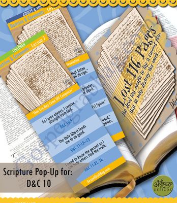 Scripture Pop-Up &amp; Bookmark: CFM D&amp;C - Lesson 7 "That You May Come Off Conqueror