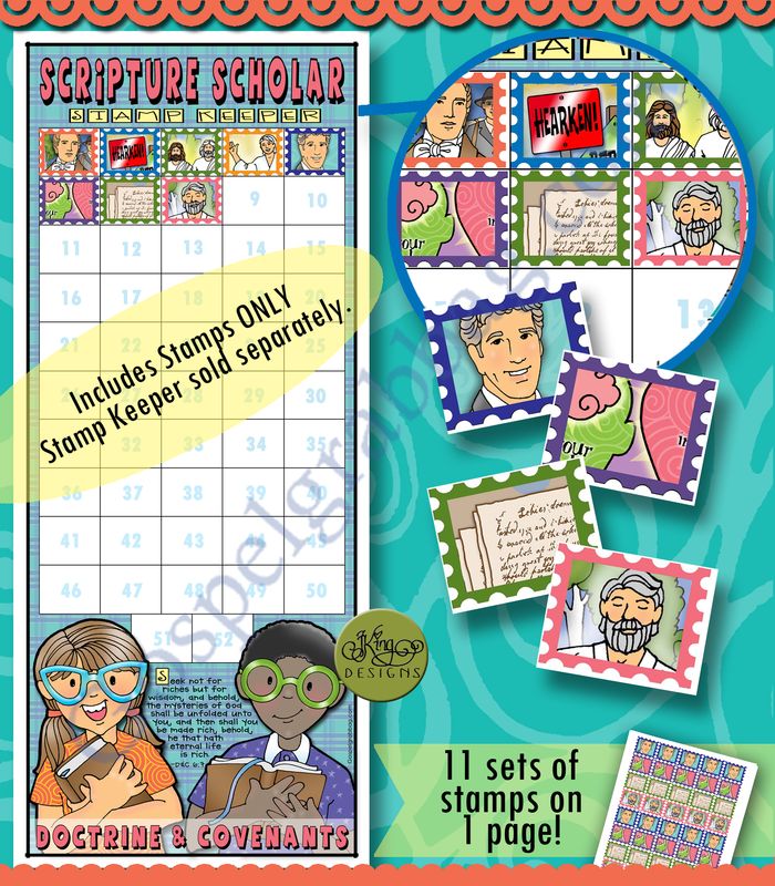 Scripture Scholar February Stamps (Doctrine &amp; Covenants)
