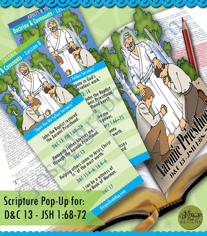 Scripture Pop-Up &amp; Bookmark: CFM D&amp;C - Lesson 8 &quot;Upon You My Fellow Servants&quot;