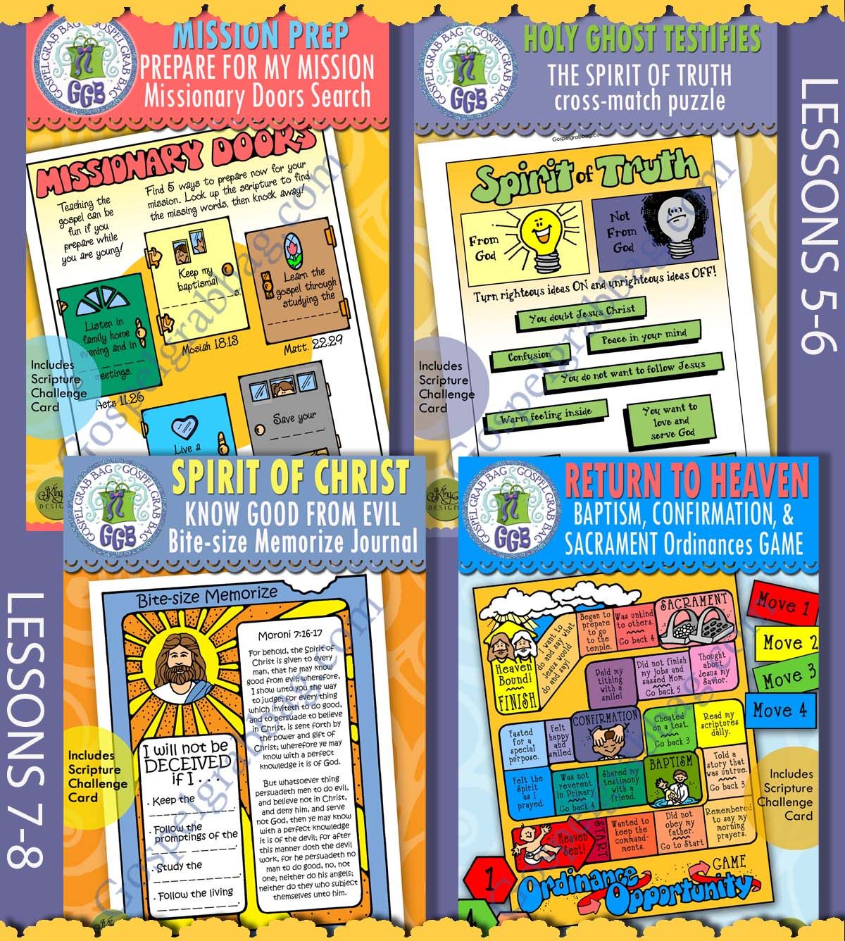 CFM Doctrine &amp; Covenants February 2025 Ages 8-11 BUNDLE - Lesson Lifesaver Activities