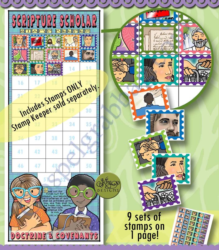 Scripture Scholar MARCH Stamps (Doctrine &amp; Covenants)