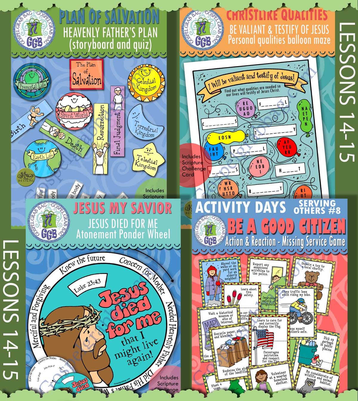 CFM Doctrine &amp; Covenants April 2025 Ages 8-11 BUNDLE - Lesson Lifesaver Activities