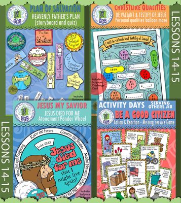 CFM Doctrine &amp; Covenants April 2025 Ages 8-11 BUNDLE - Lesson Lifesaver Activities