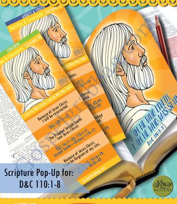 Scripture Pop-Up &amp; Bookmark: CFM D&amp;C - Lesson 16 "I Am He Who Liveth, I Am He Who Was Slain"