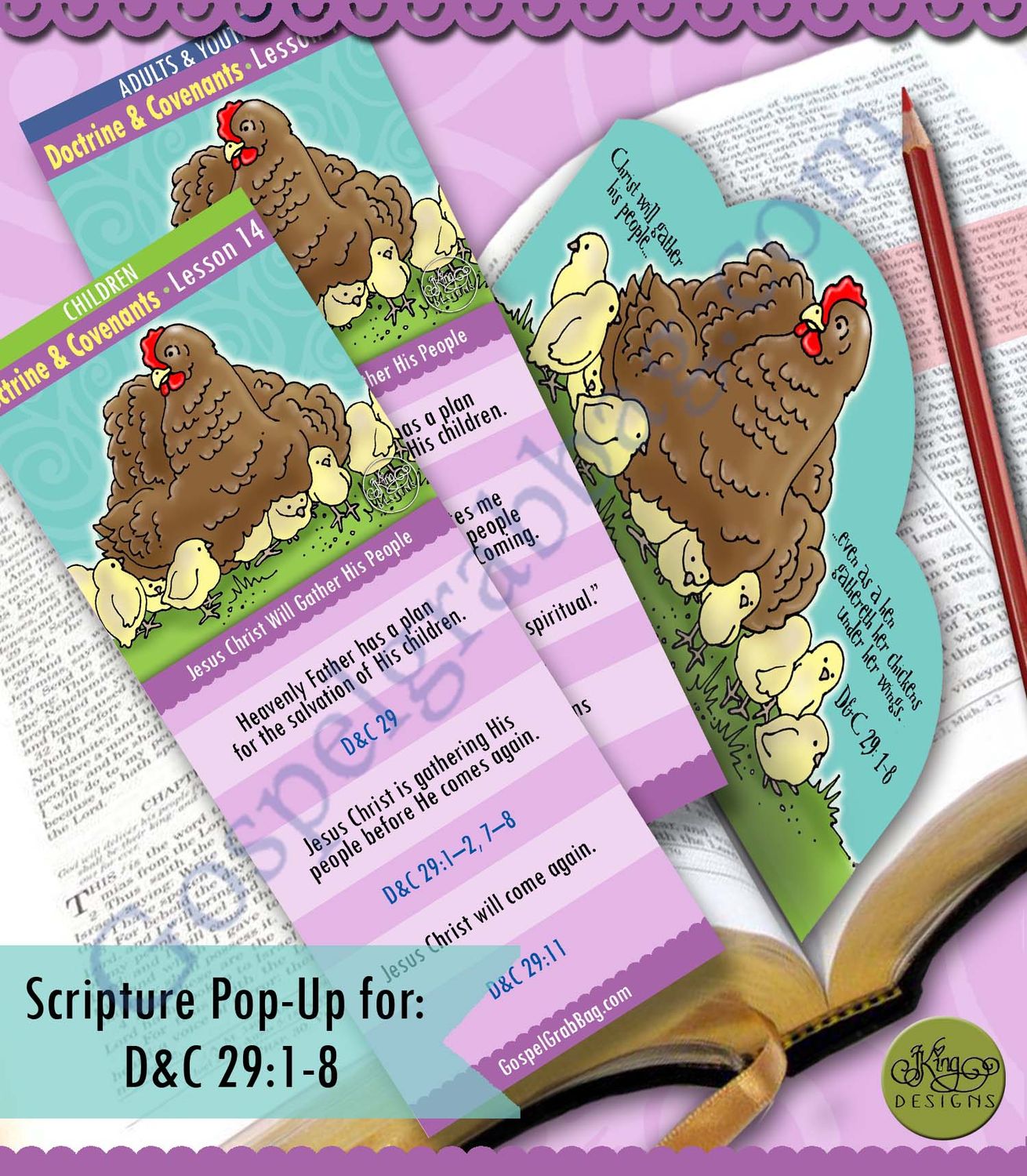 Scripture Pop-Up &amp; Bookmark: CFM D&amp;C - Lesson 14 &quot;Jesus Christ Will Gather His People&quot;