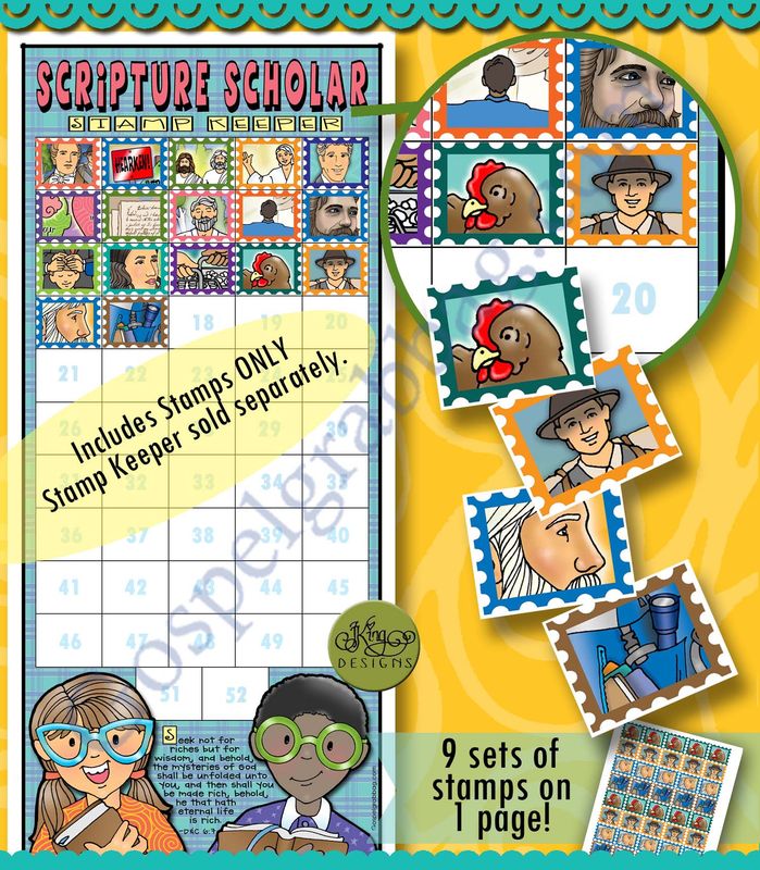 Scripture Scholar APRIL Stamps (Doctrine &amp; Covenants)