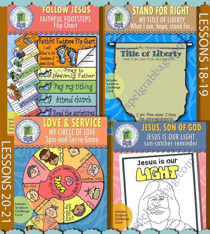 CFM Doctrine &amp; Covenants May 2025 Ages 8-11 BUNDLE - Lesson Lifesaver Activities