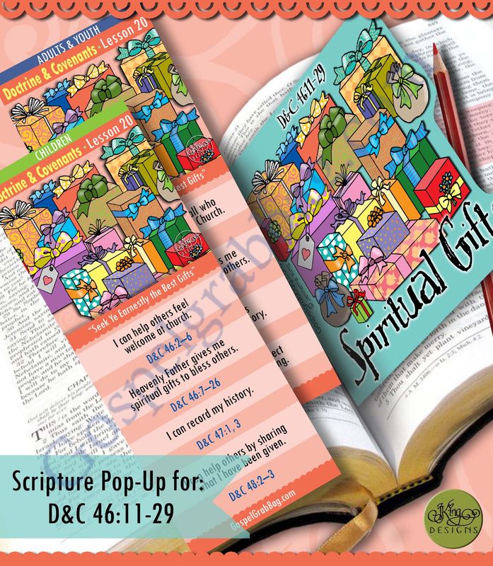 Scripture Pop-Up &amp; Bookmark: CFM D&amp;C - Lesson 20 “Seek Ye Earnestly the Best Gifts”