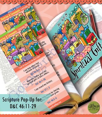 Scripture Pop-Up &amp; Bookmark: CFM D&amp;C - Lesson 20 “Seek Ye Earnestly the Best Gifts”