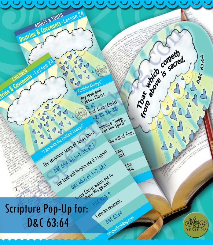 Scripture Pop-Up &amp; Bookmark: CFM D&amp;C - Lesson 24 “I Am with the Faithful Always”