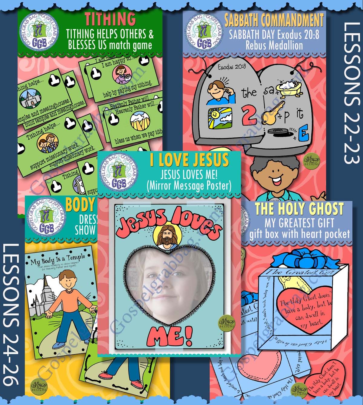 CFM Doctrine &amp; Covenants June 2025 Ages 4-7 BUNDLE - Activities D&amp;C 51-70