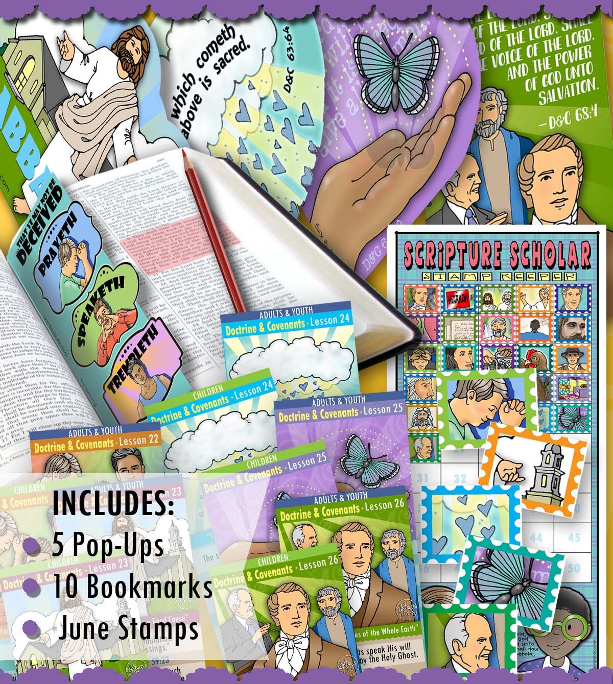 Scripture Scholar BUNDLE  for June (Doctrine &amp; Covenants)