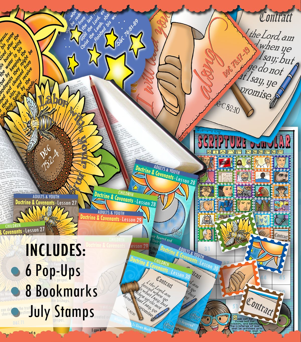 Scripture Scholar BUNDLE  for July (Doctrine &amp; Covenants)