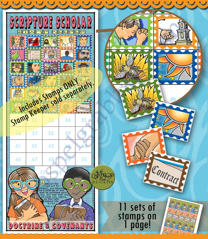 Scripture Scholar JULY Stamps (Doctrine &amp; Covenants)