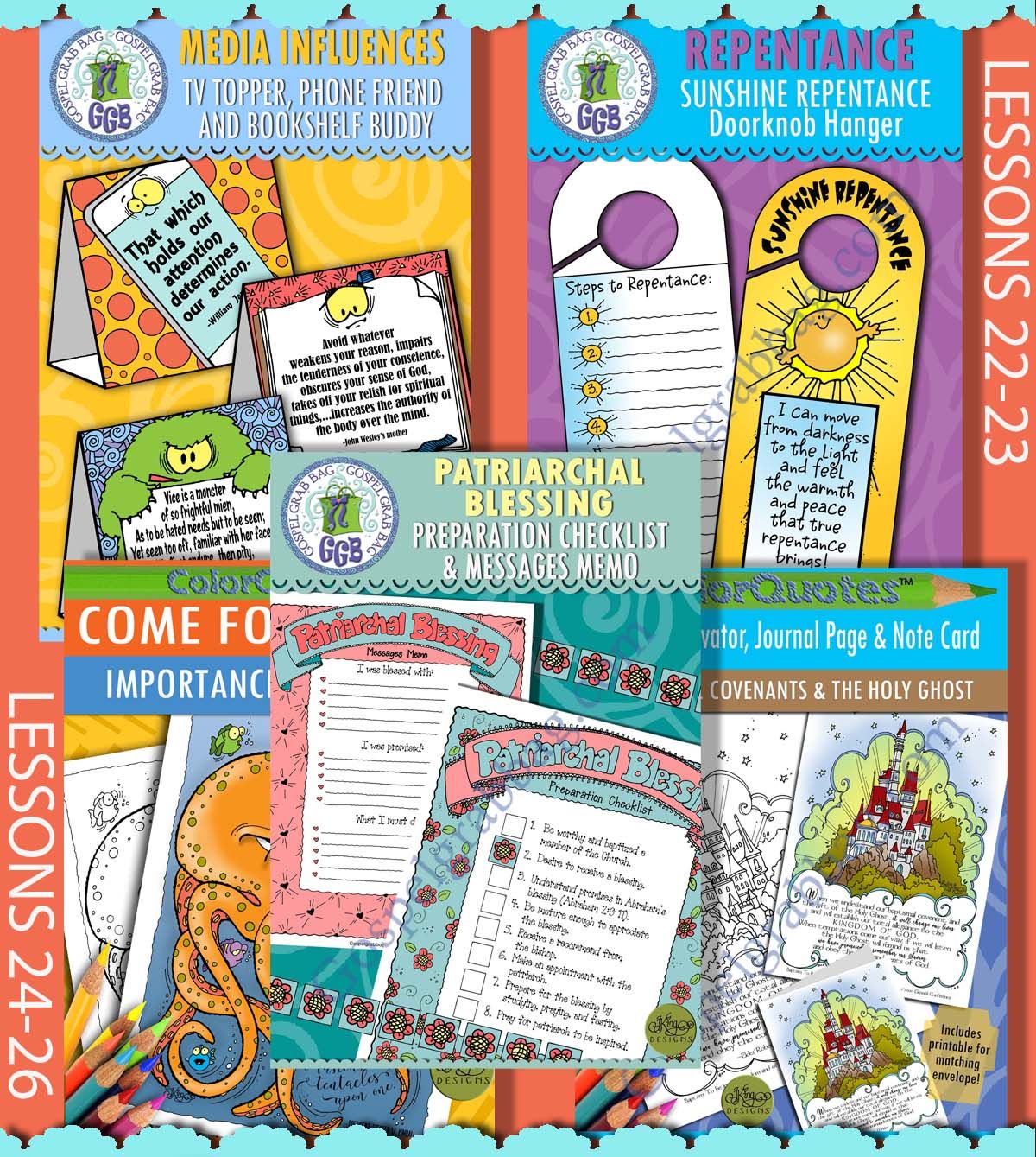 CFM Doctrine &amp; Covenants June 2025 Ages 12-16 Teens BUNDLE - Activities D&amp;C 51-70