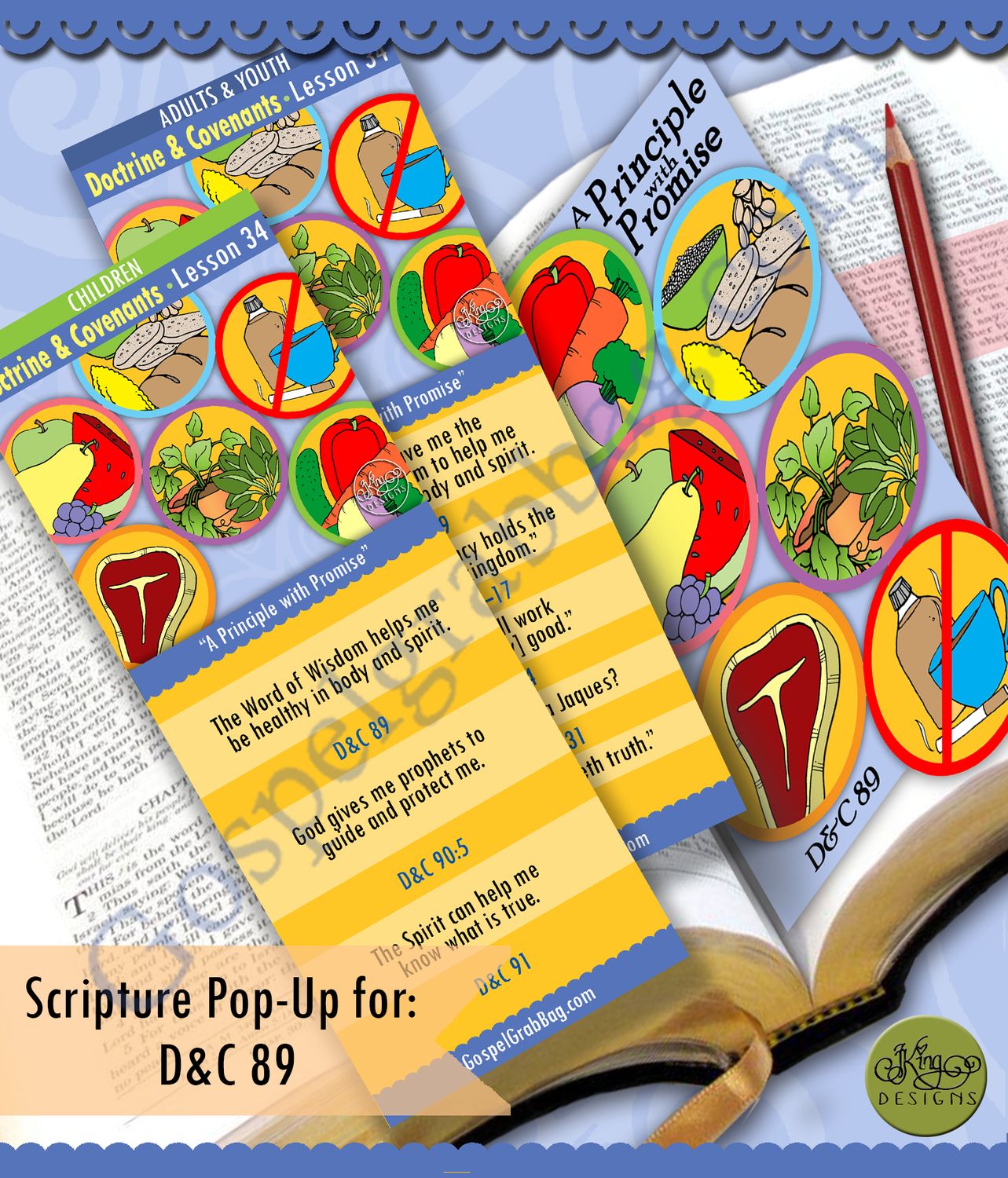 Scripture Pop-Up &amp; Bookmark: CFM D&amp;C - Lesson 34 “A Principle with Promise”