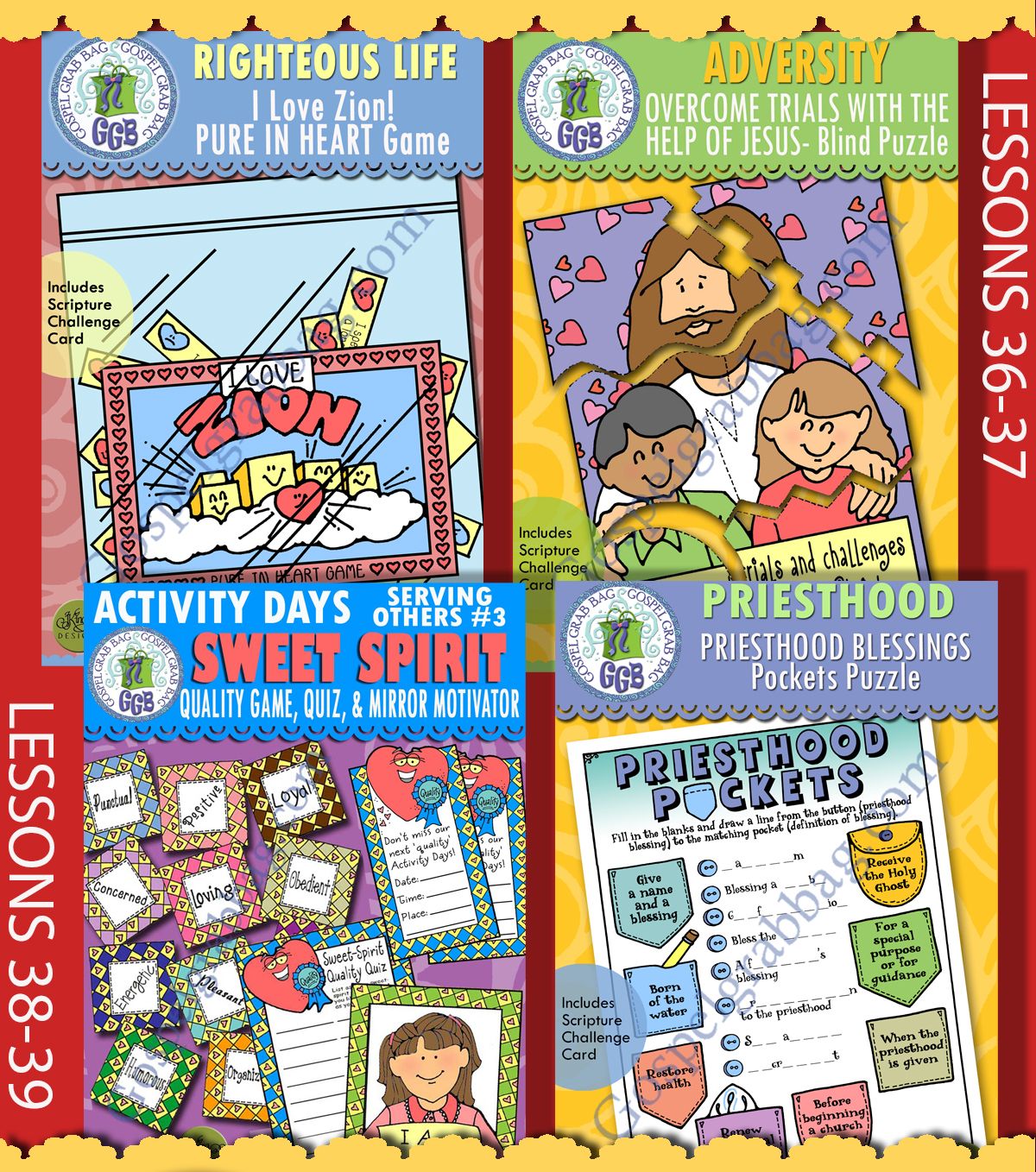 CFM Doctrine &amp; Covenants September 2025 Ages 8-11 BUNDLE Activities