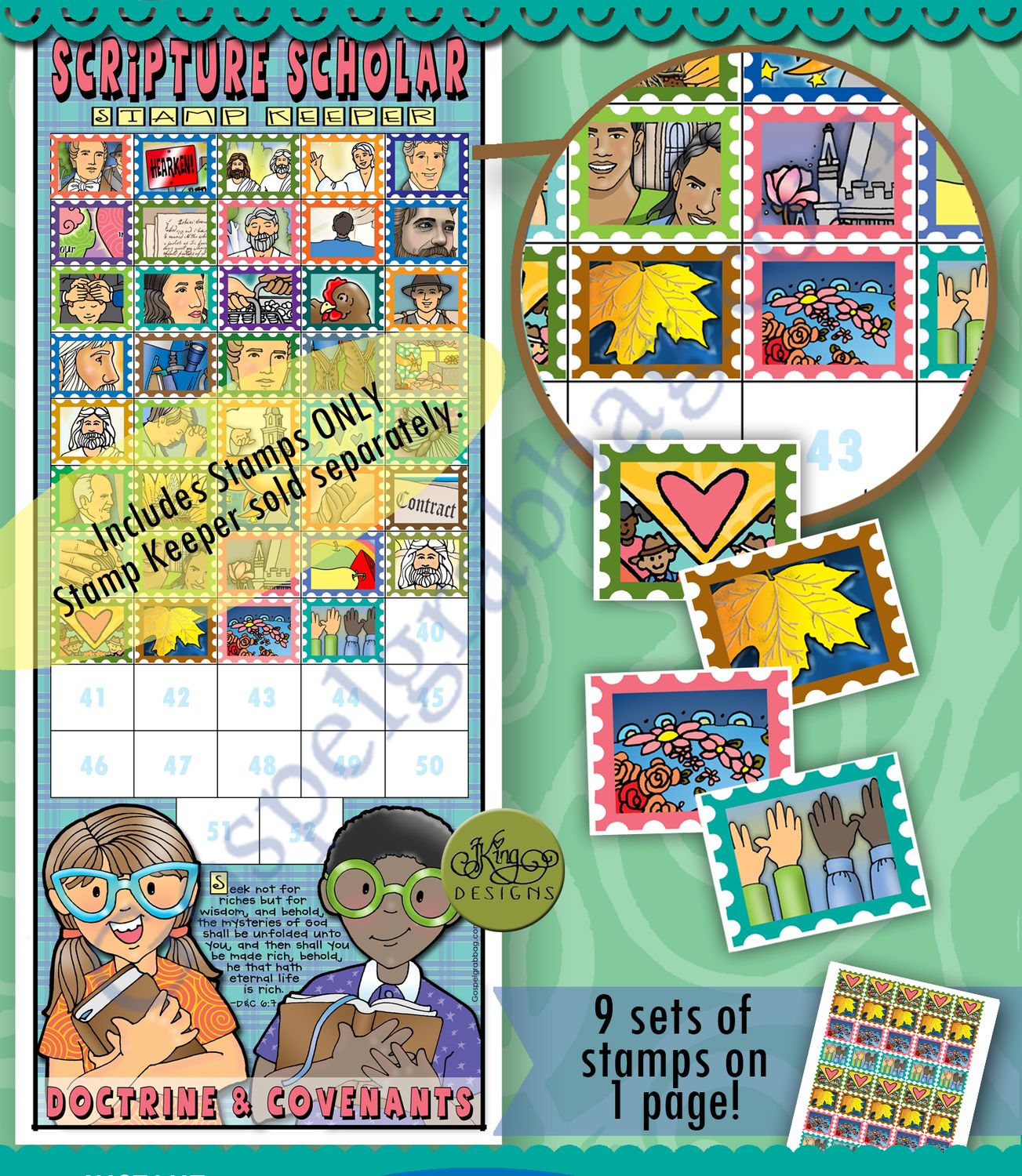 Scripture Scholar SEPTEMBER Stamps (Doctrine &amp; Covenants)
