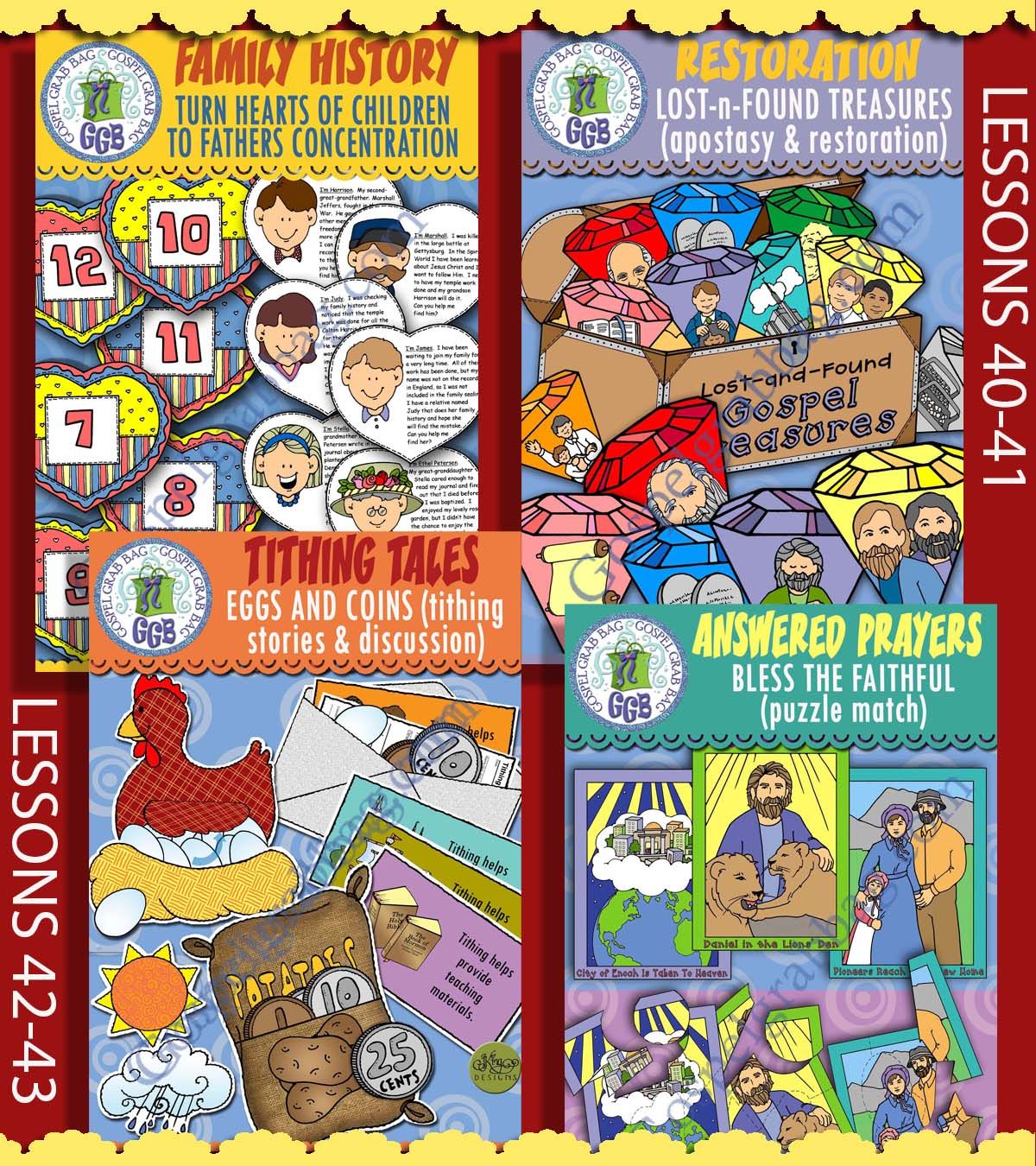 CFM Doctrine &amp; Covenants October 2025 All Ages BUNDLE - Post-and-Present Activities