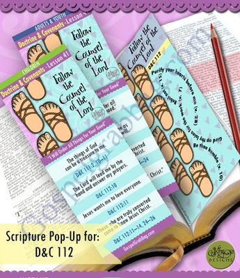 Scripture Pop-Up & Bookmark: CFM D&C 111-114 Lesson 41 “I Will Order All Things for Your Good”