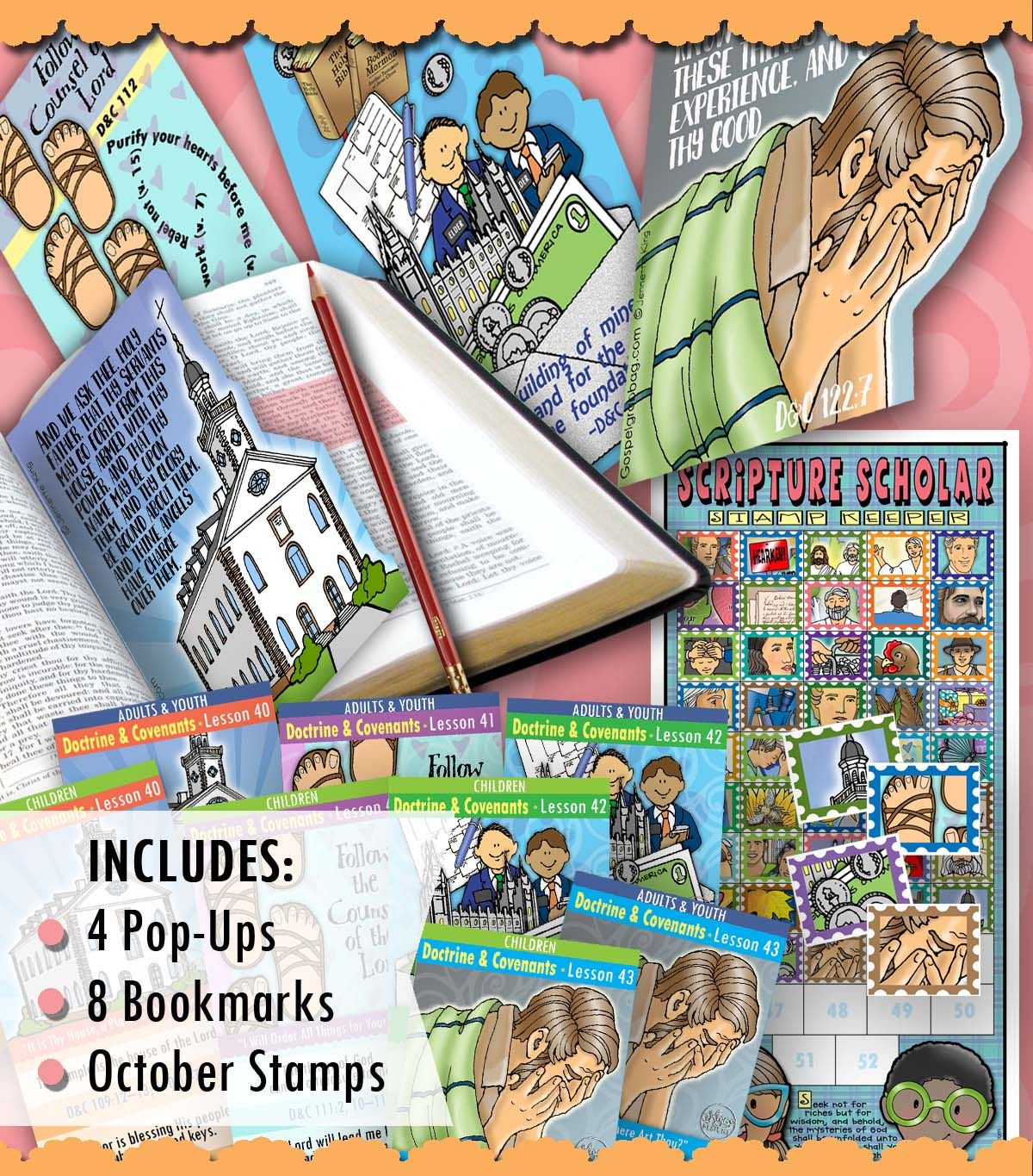 Scripture Scholar BUNDLE  for October (Doctrine &amp; Covenants 109-123)