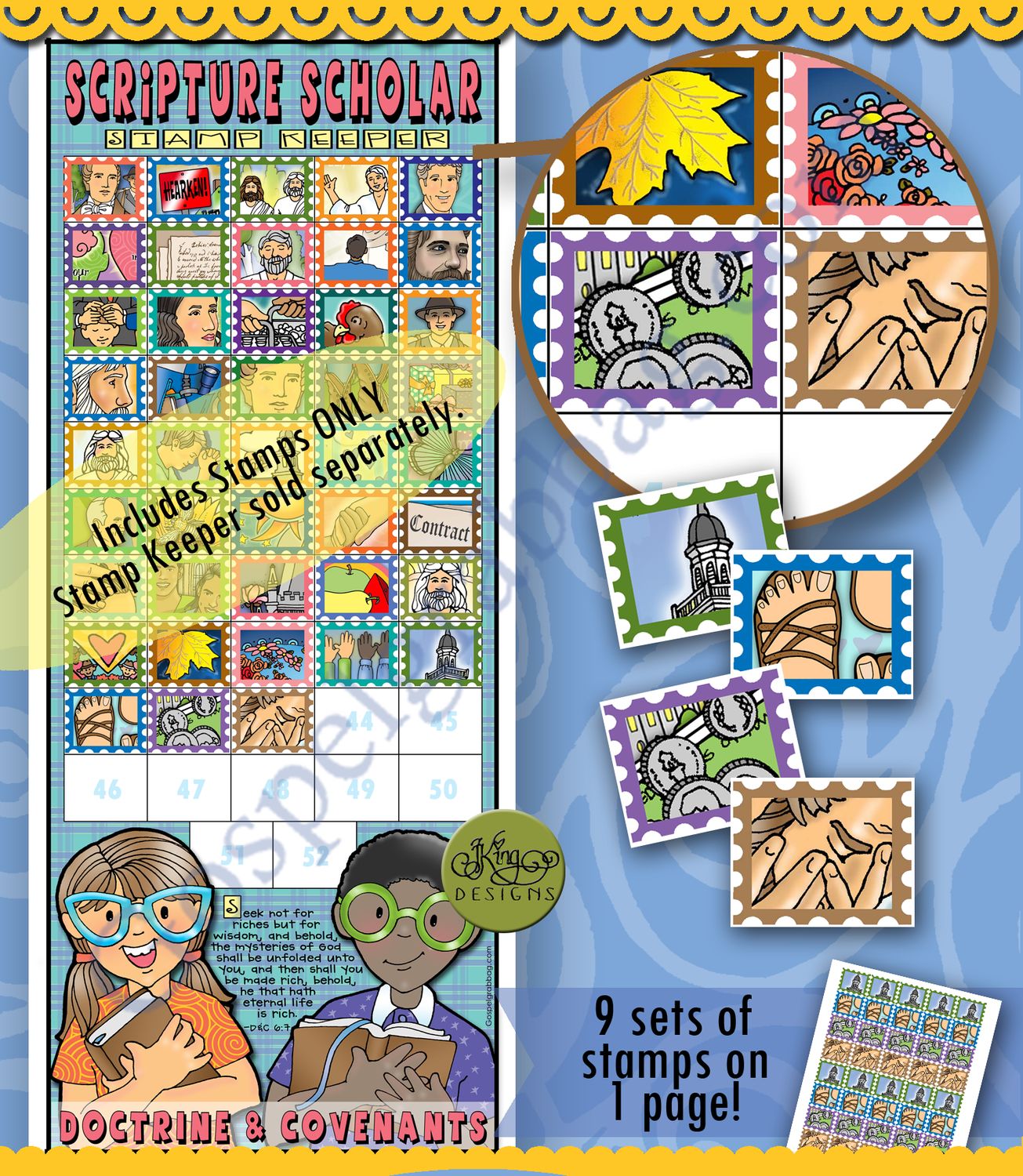 Scripture Scholar OCTOBER Stamps (Doctrine &amp; Covenants)