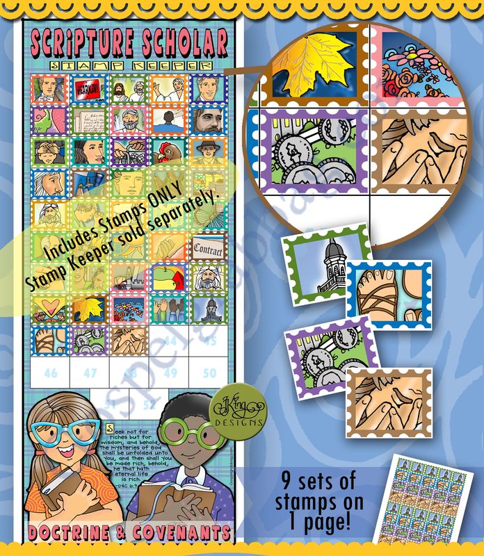 Scripture Scholar OCTOBER Stamps (Doctrine &amp; Covenants)