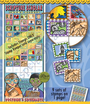 Scripture Scholar OCTOBER Stamps (Doctrine &amp; Covenants)