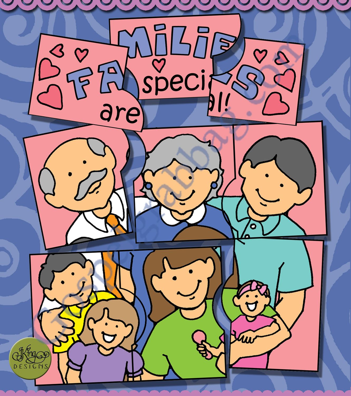 Families Are Special! missing family puzzle