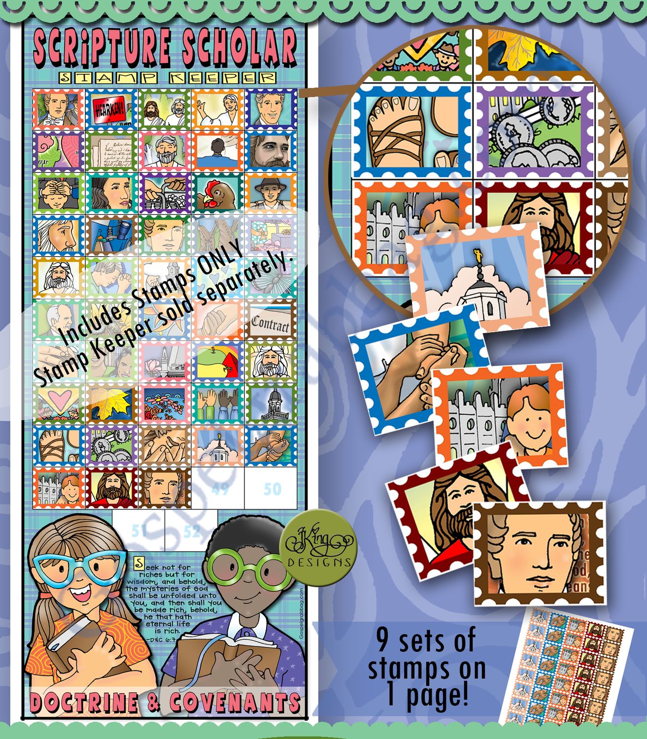Scripture Scholar NOVEMBER Stamps (Doctrine &amp; Covenants)