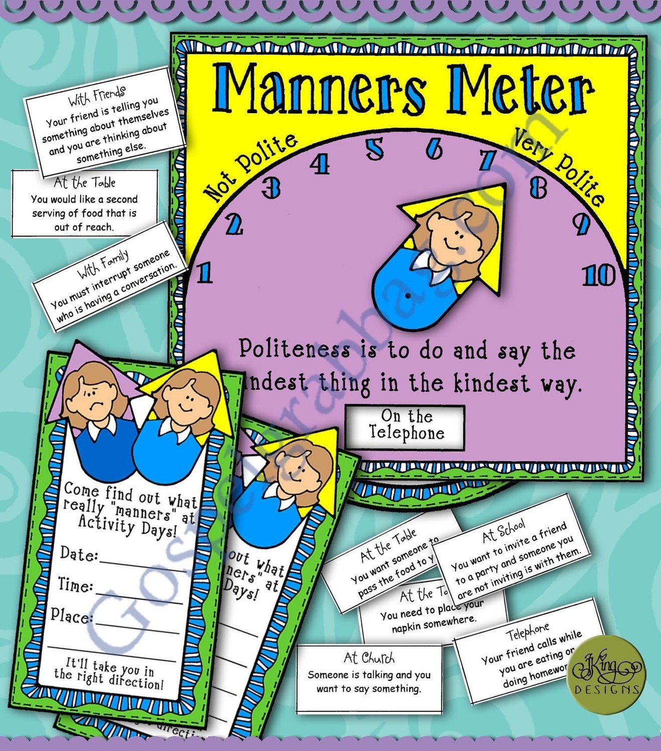 Serving Others - Manners: Goal 6 Activities