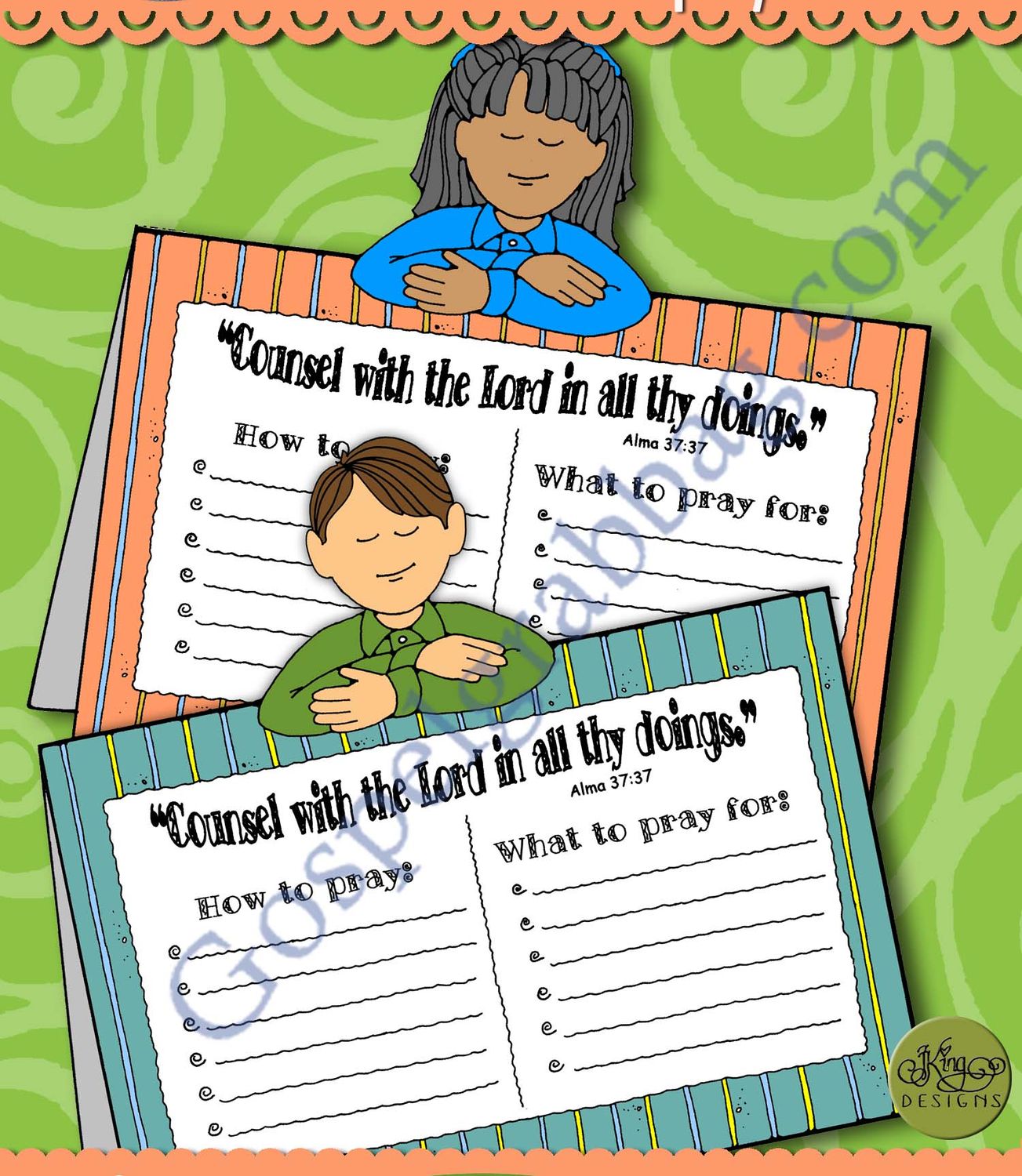 Prayer - Counsel with the Lord tent-card