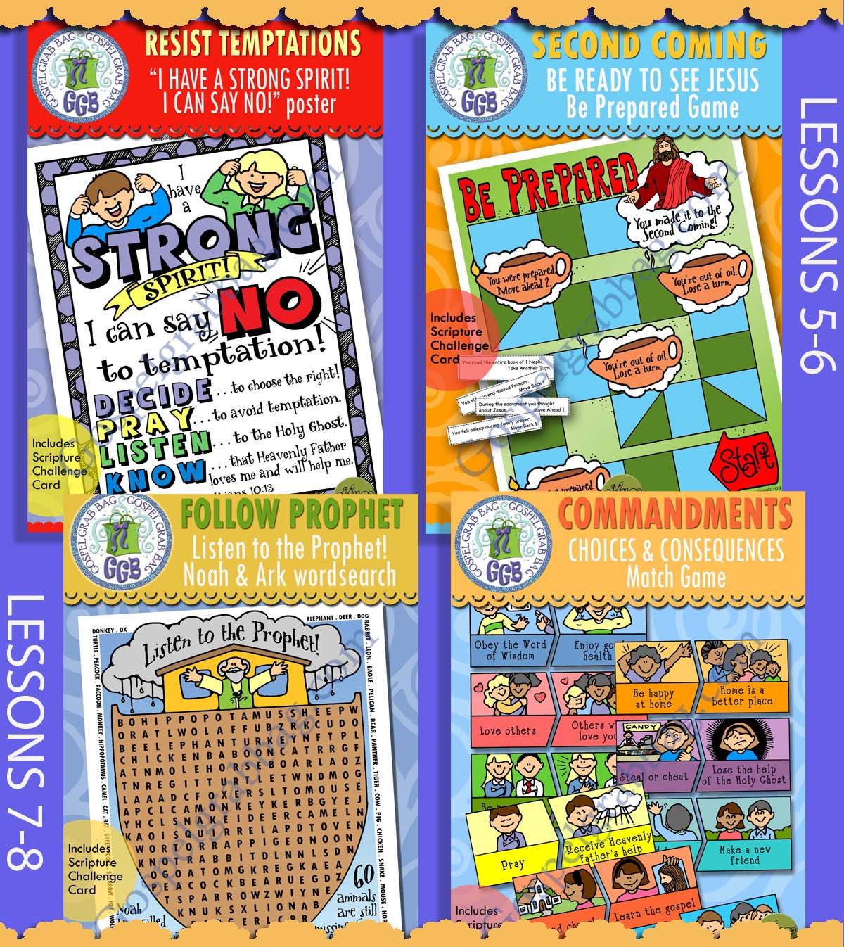 CFM Old Testament February Ages 8-11 BUNDLE - Lesson Lifesaver Activities