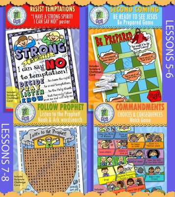 CFM Old Testament February Ages 8-11 BUNDLE - Lesson Lifesaver Activities