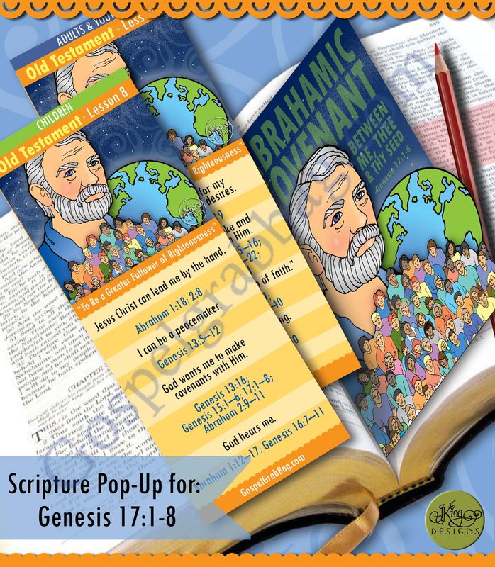 Scripture Pop-Up &amp; Bookmark: CFM “To Be a Greater Follower of Righteousness” Genesis 12-17; Abraham 1-2