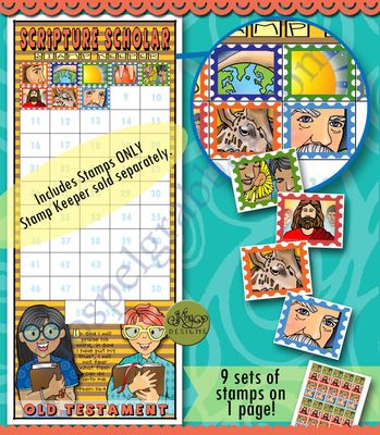 Scripture Scholar FEBRUARY Stamps (Old Testament)