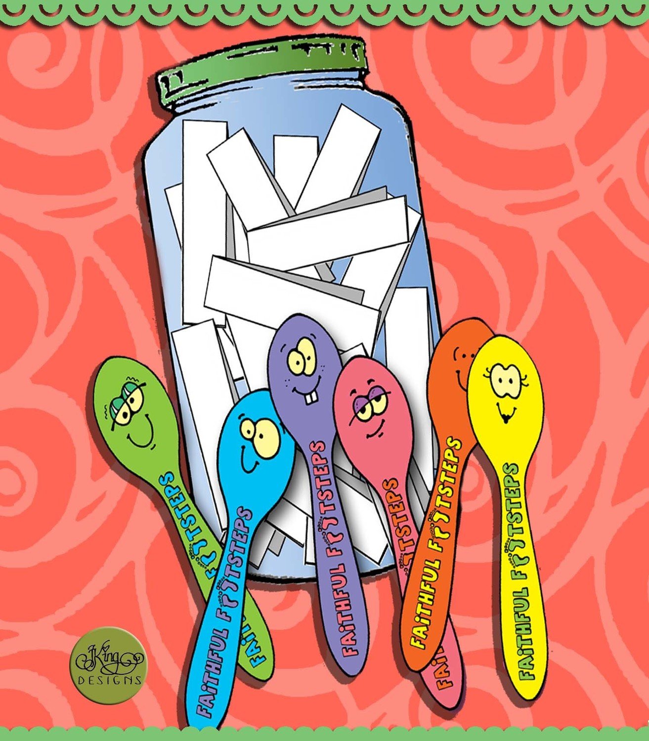 Faithful Footsteps spoons game