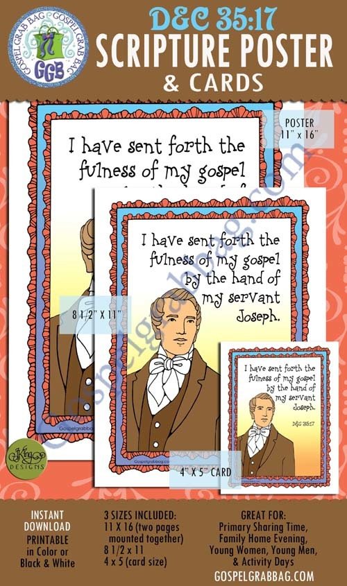 Scripture Poster: D&amp;C 35:17